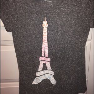 Cute girls Eiffel Tower shirt! Size 12